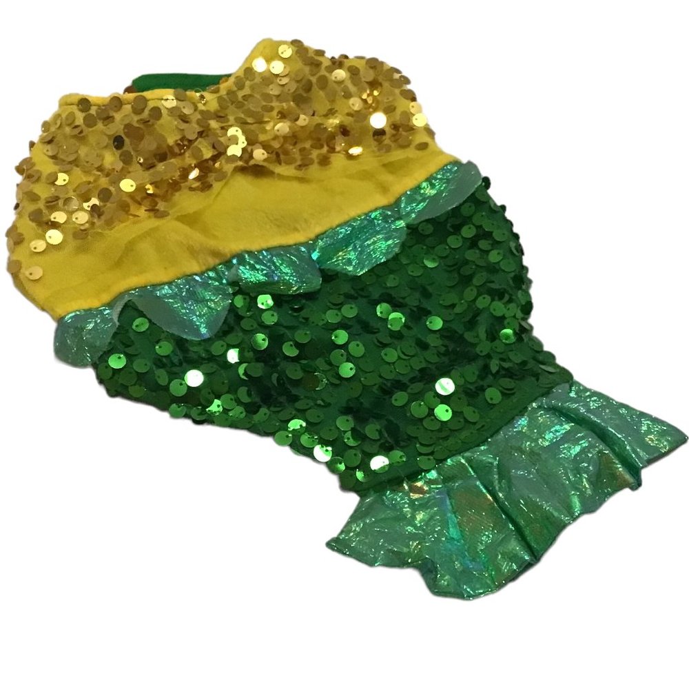 Zack & Zoey Mermaid Dog Halloween Costume Bling Sequins Size M  14-16 inch